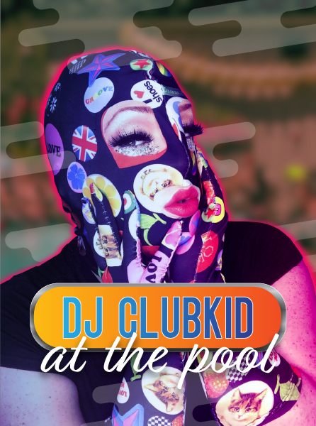DJ Clubkid at the pool