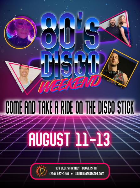 80s Disco Weekend Come and Take a Ride on Our Disco Stick