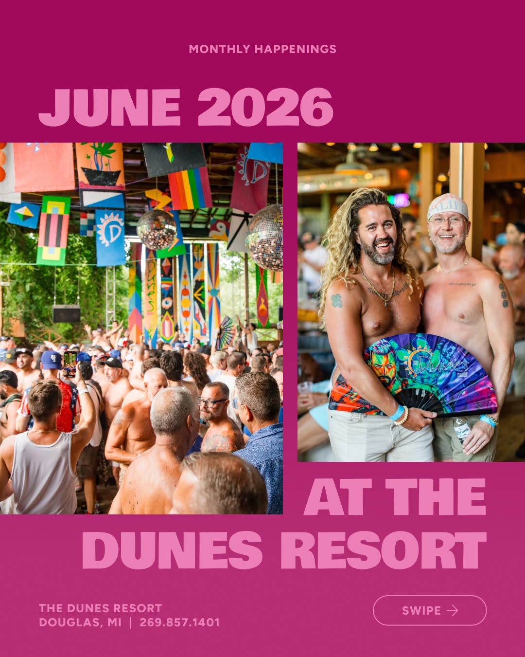 The pool's open. The calendar's packed. The only question is: which Dunes weekend is calling your name this month? 👀 🏈 V&hellip;